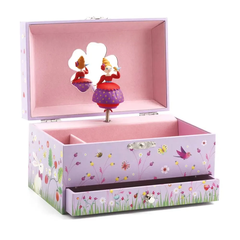 "Djeco Schmuckschatulle mit Spieluhr Prinzessin und Vögelchen image"
