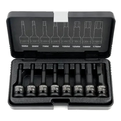 "Innensechskant Nüsse 3/8 Zoll, Schlagschrauber Nuss Set, T20-T60, 8-teilig image"