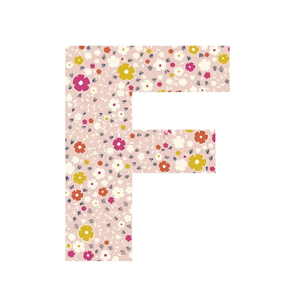 "Lilipinso Sticker Buchstabe geblümt F image"