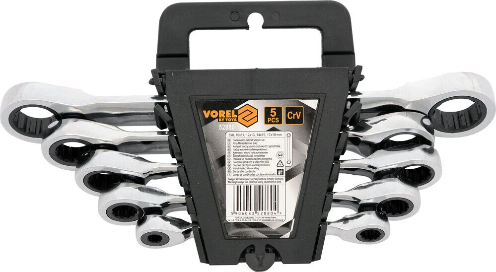 "Ringratschenschlüssel Set, Ratschenschlüssel Set, 5-teilig, SW10-19 image"