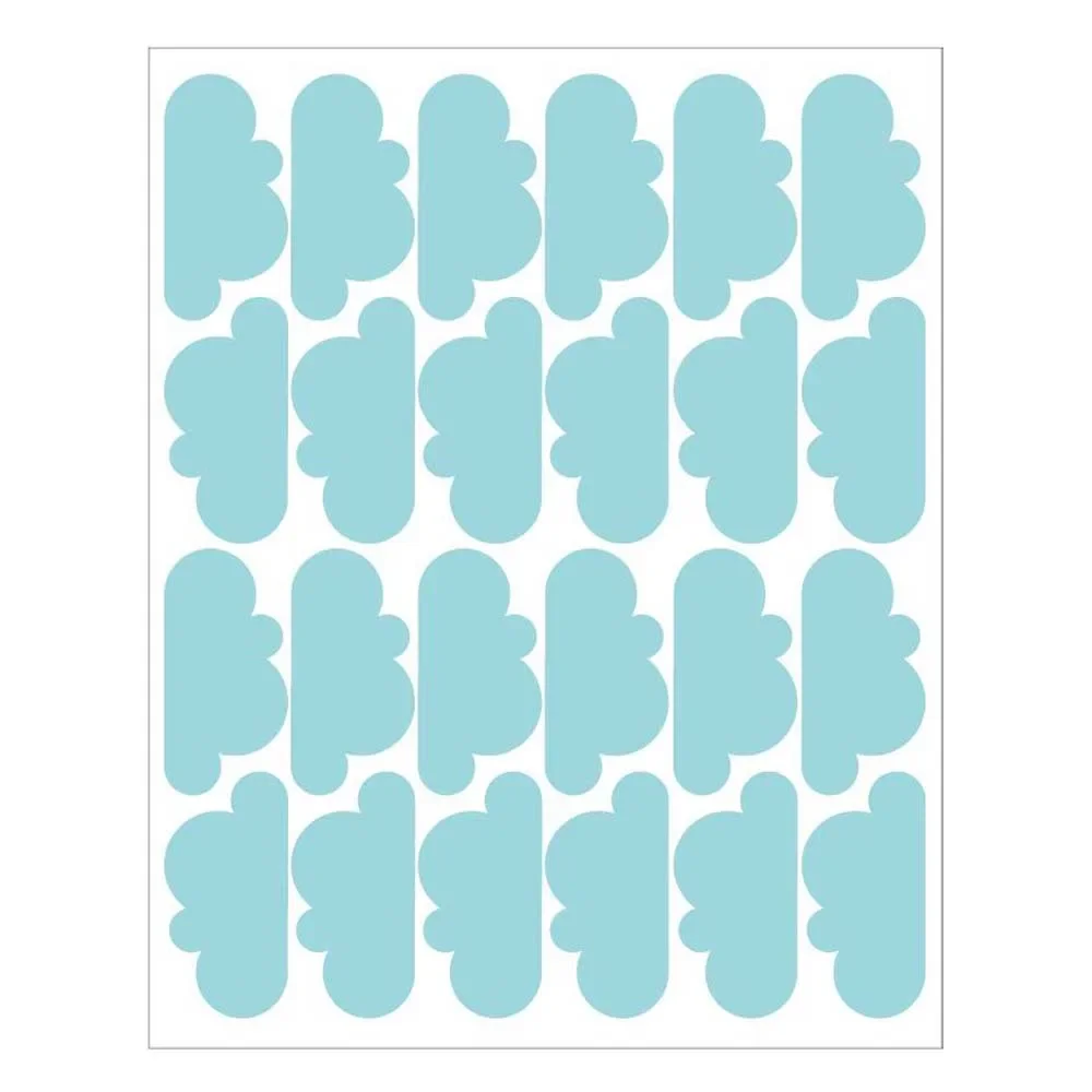 "tresxics Wandsticker Wolken blau image"