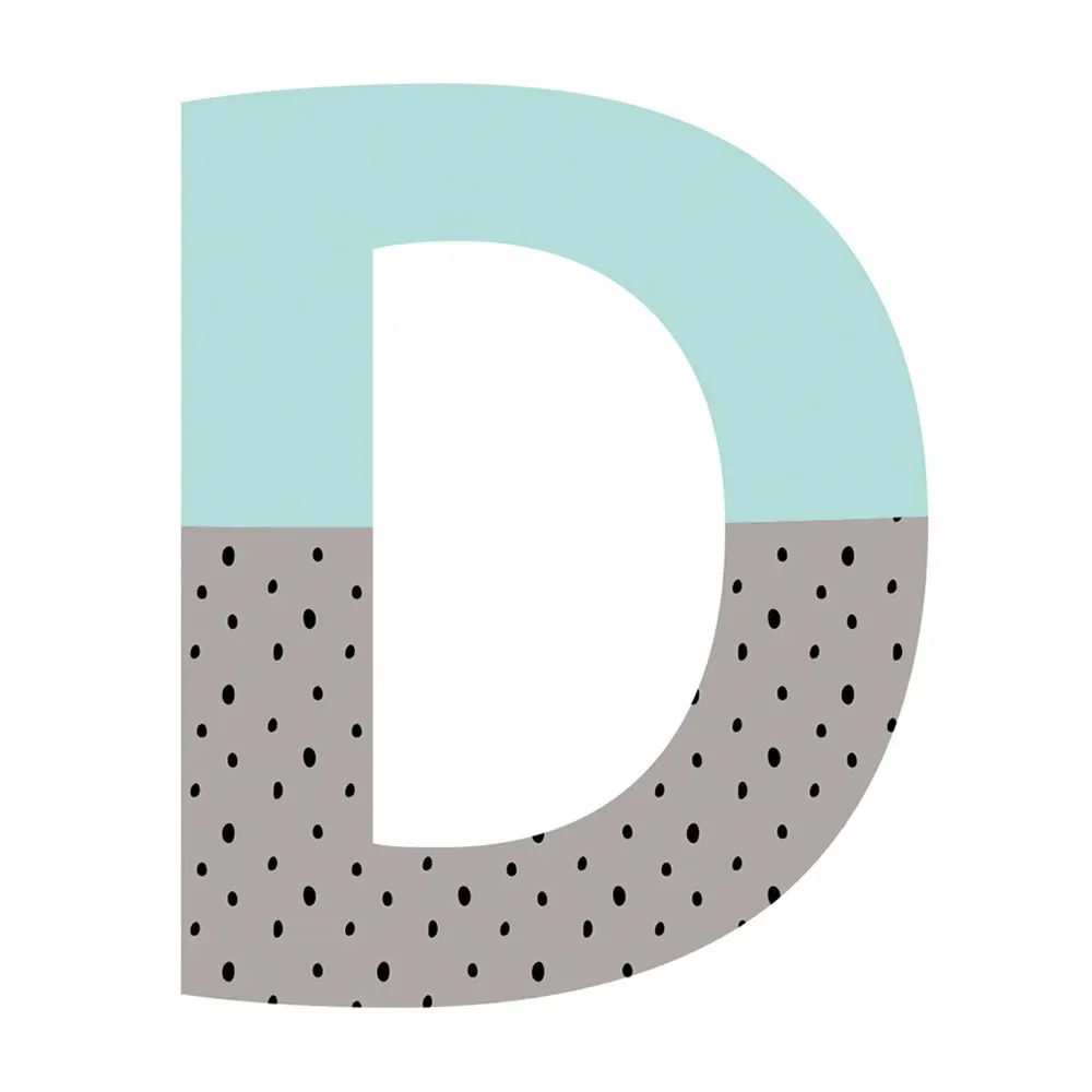"Lilipinso Wandsticker Happy Buchstabe D image"