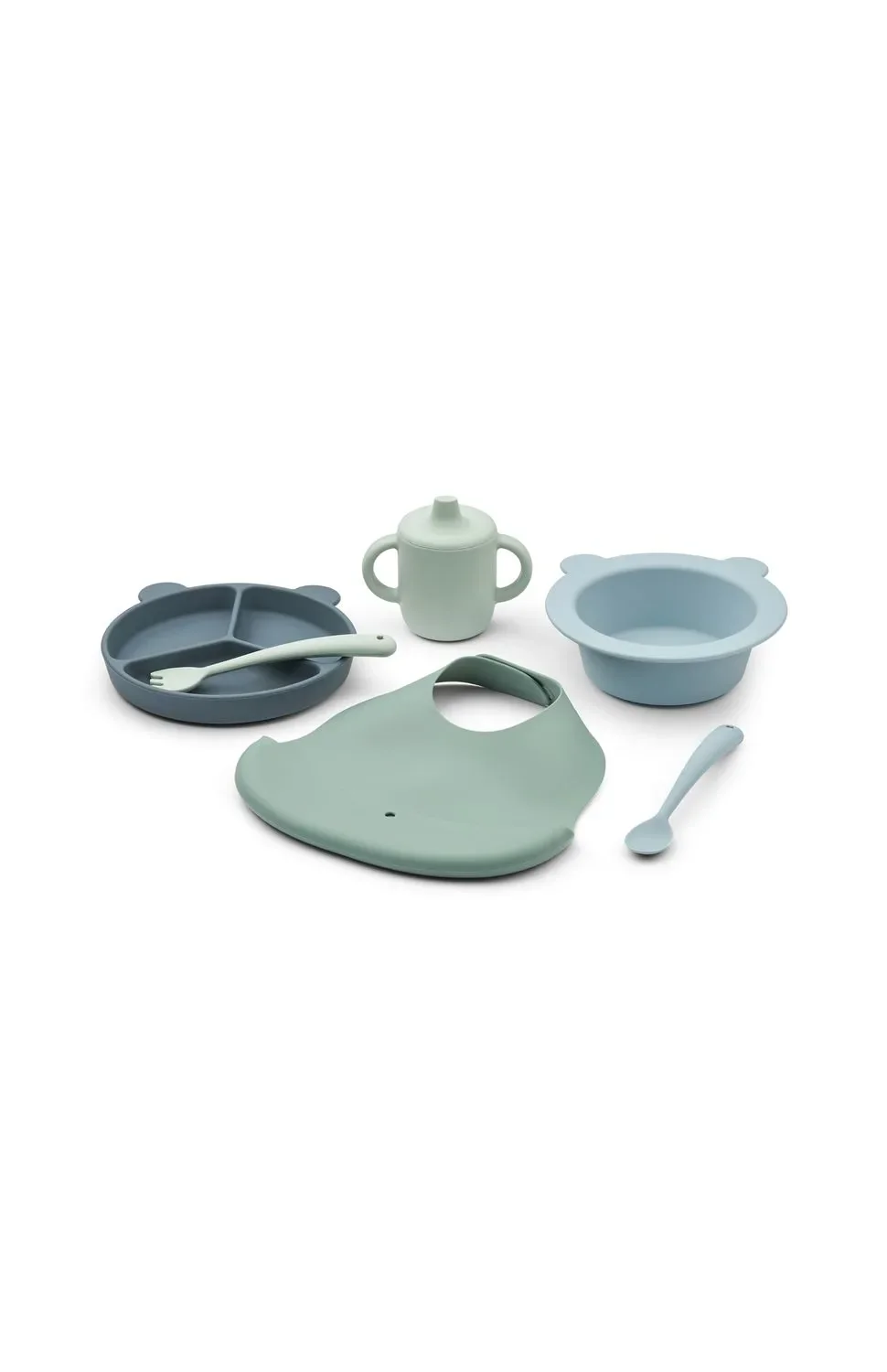 "Liewood Geschenkset mahlzeiten - Stina, Multi Mix, Farbe: Dusty mint multi mix image"