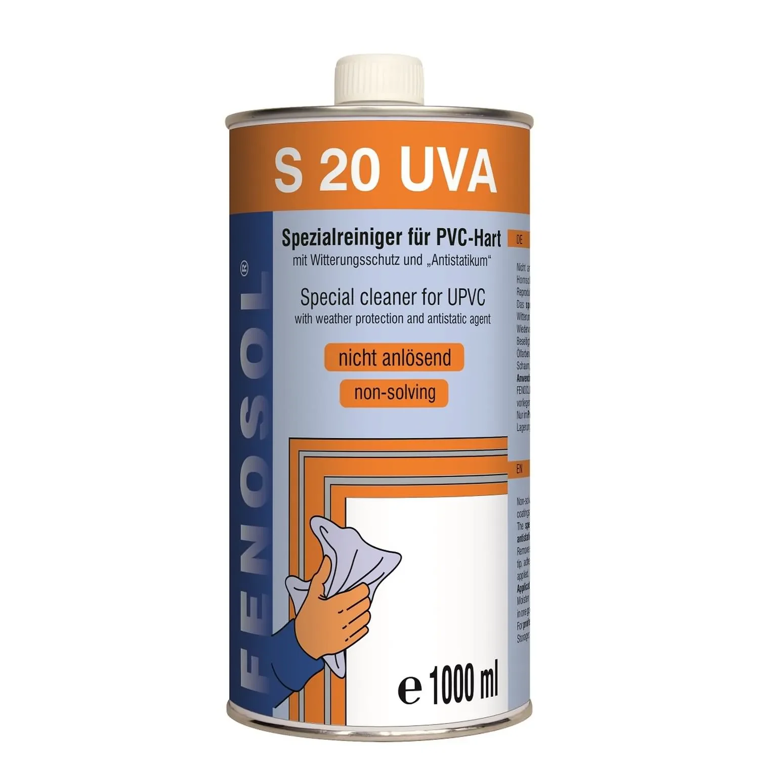 "FENOPLAST Fenosol S 20 UVA Reiniger nicht anlösend 1 Liter image"