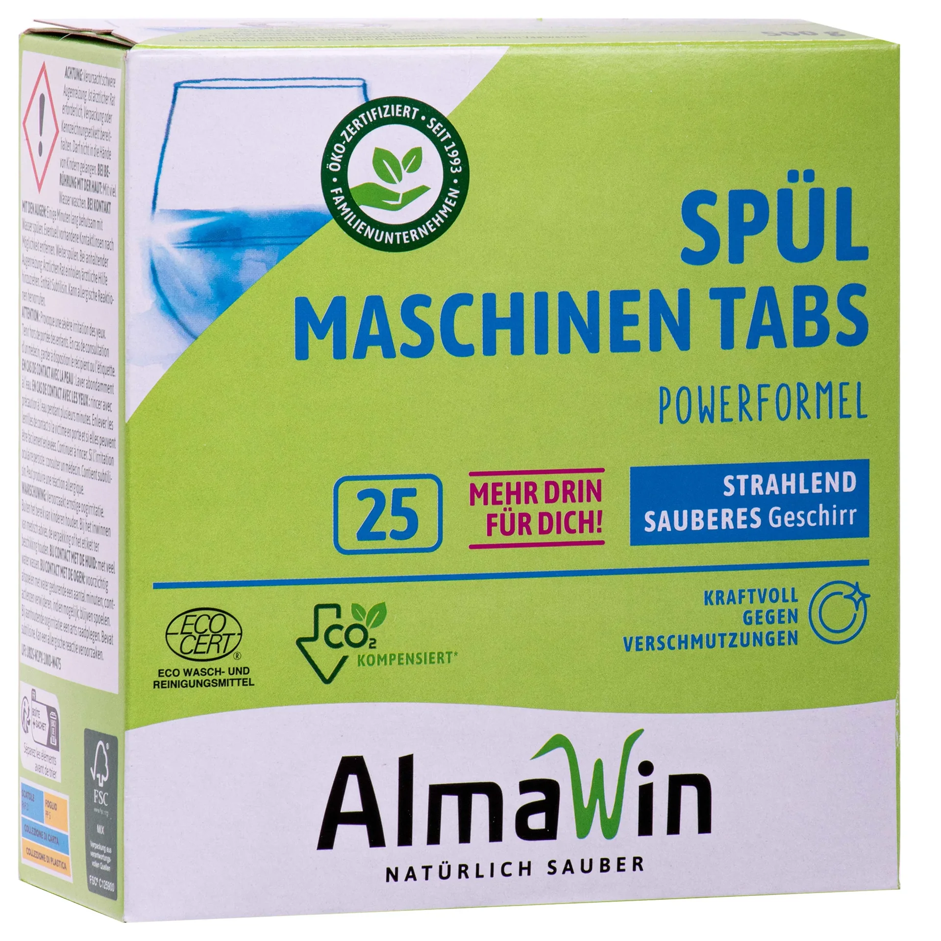 "ALMAWIN Spülmaschinen Tabs 25 Stück extra stark & extra glänzend image"