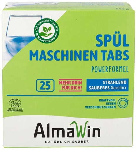 "ALMAWIN Spülmaschinen Tabs 25 Stück extra stark & extra glänzend image"
