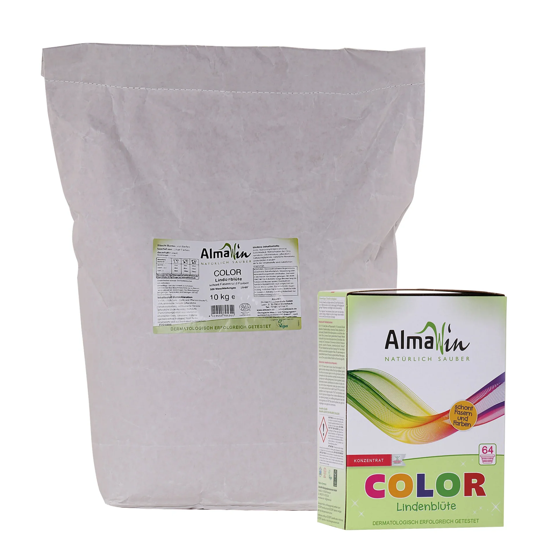 "ALMAWIN COLOR Lindenblüte Waschpulver in verschiedenen Größengebinde image"