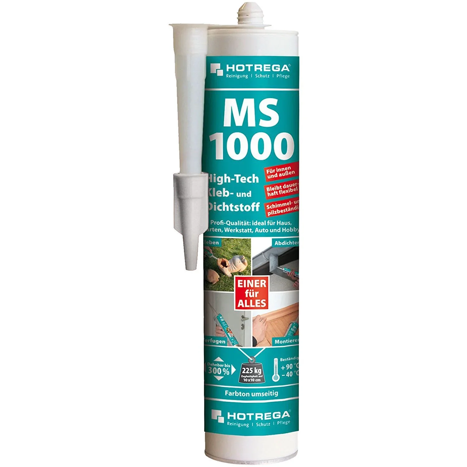 "HOTREGA MS 1000 High Tech Kleb- und Dichtstoff 290ml weiß image"