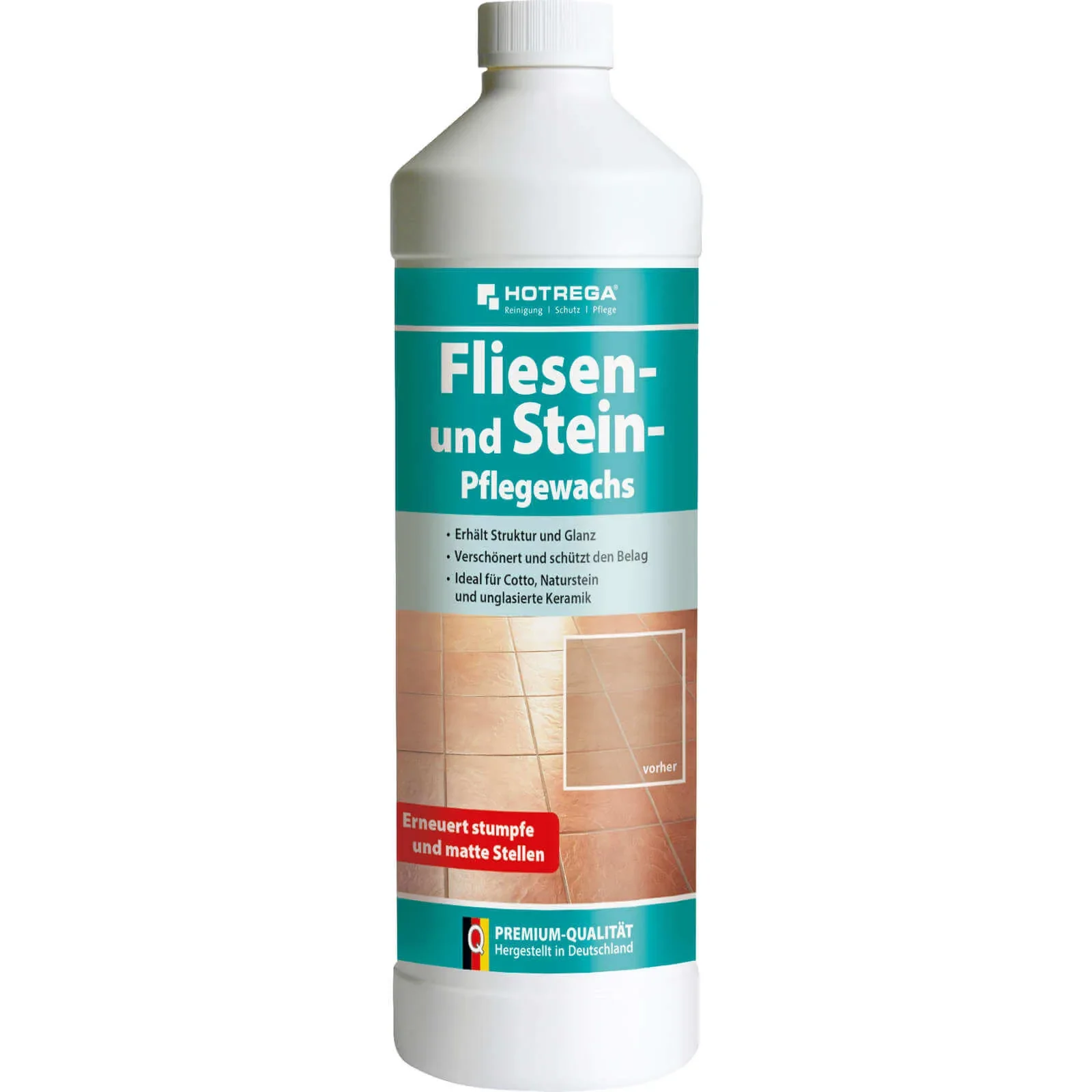 "HOTREGA Fliesen und Stein Pflegewachs 1 Liter Konzentrat image"