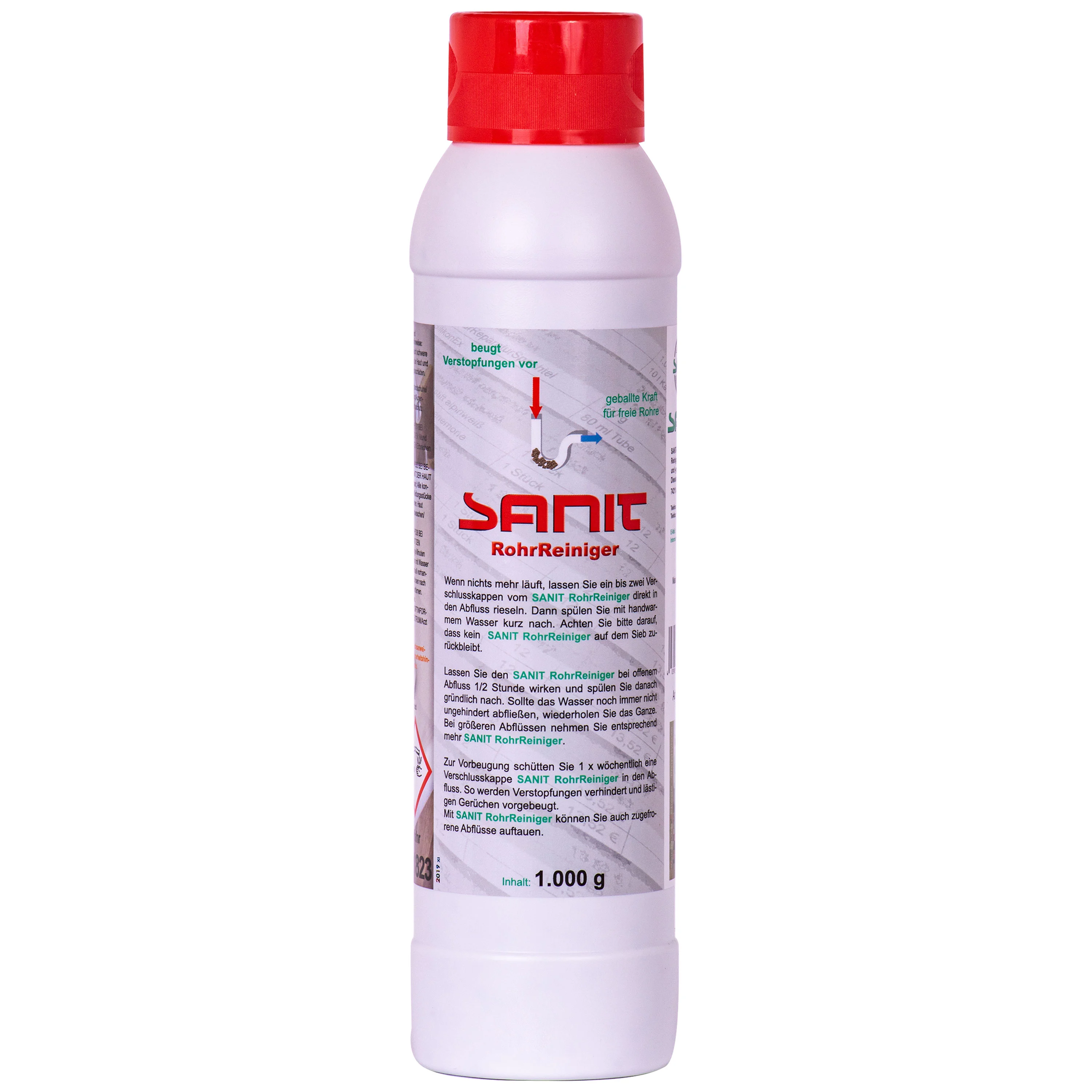SANIT Rohr Reiniger Pulver 1000 g Dose Granulat