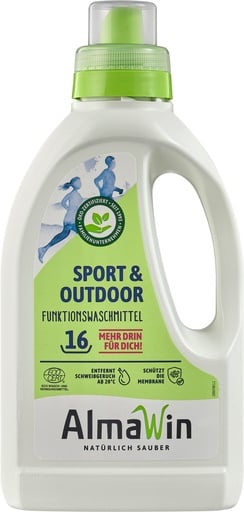 "ALMAWIN Sport + Outdoor Flüssigwaschmittel 750 ml für ca. 16 Waschgänge image"