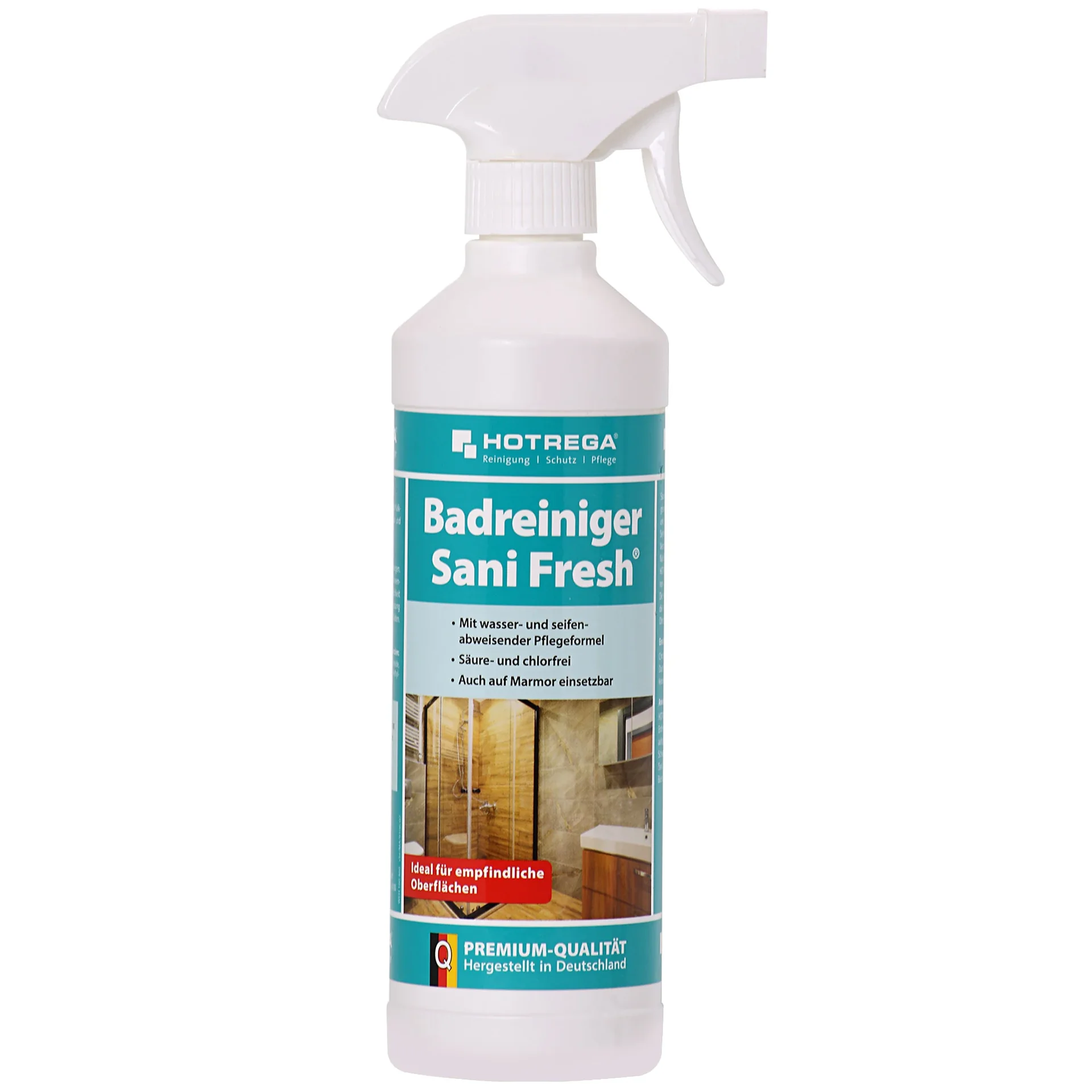 "HOTREGA Badreiniger Sani Fresh 500ml Sprühflasche gebrauchsfertige Lösung image"