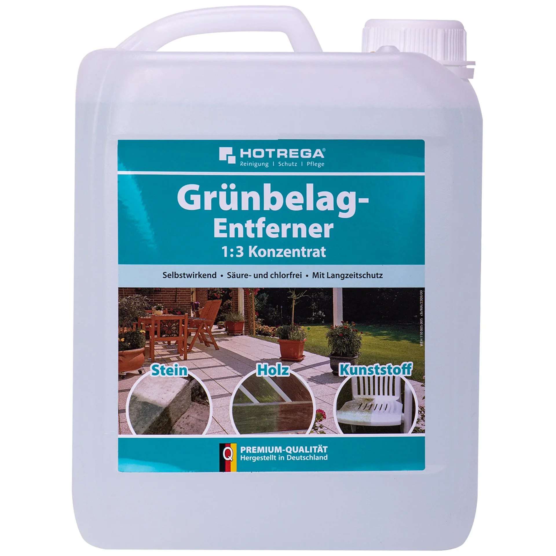 "HOTREGA Grünbelag Entferner 1:3 Konzentrat 5 Liter image"