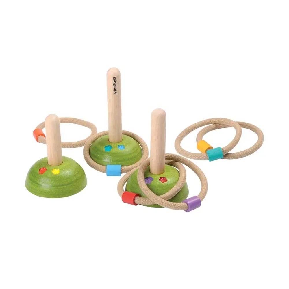 "Plan Toys Ringspiel Holz natur mit bunt image"