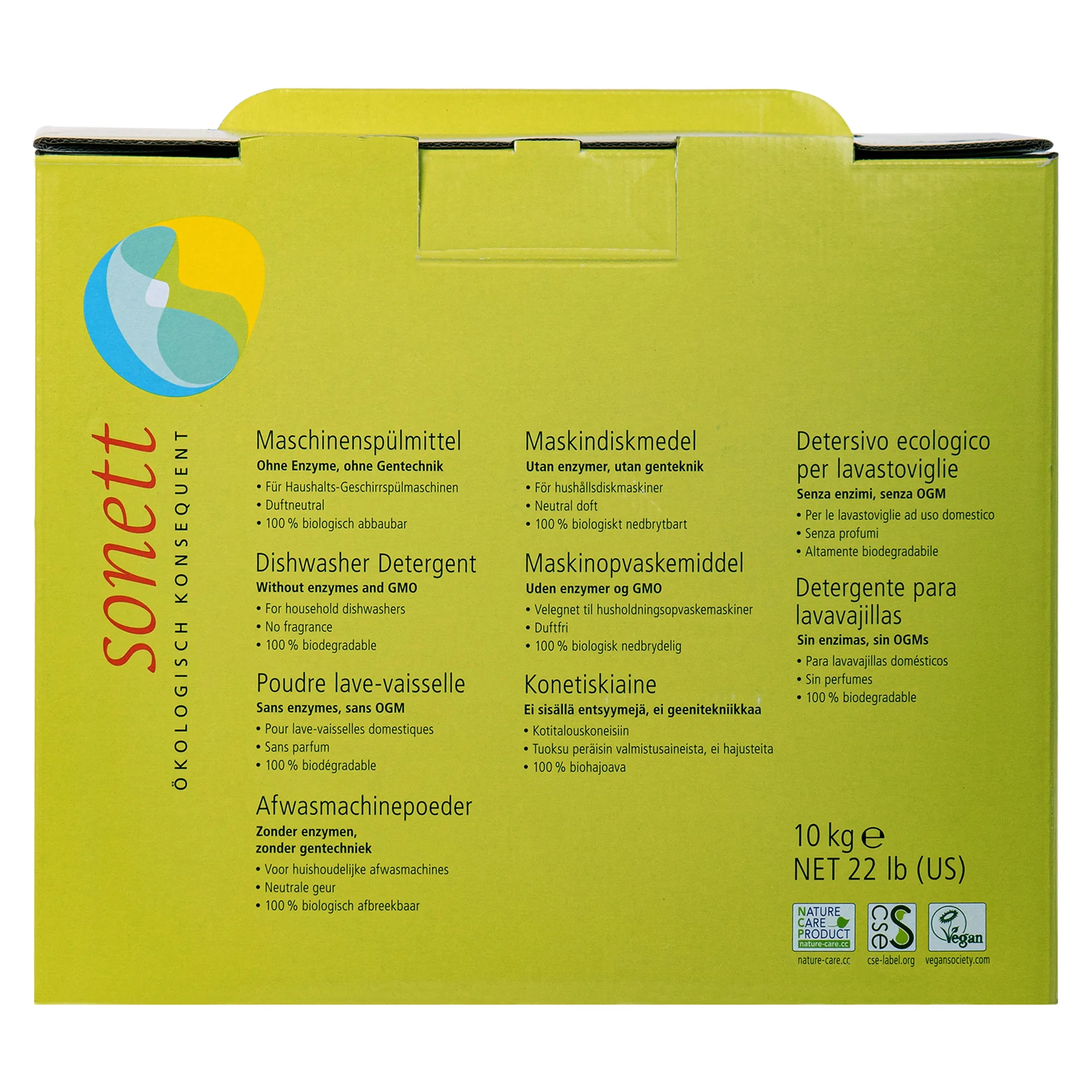 "SONETT Maschinenspülmittel 10kg Pulverkonzentrat image"