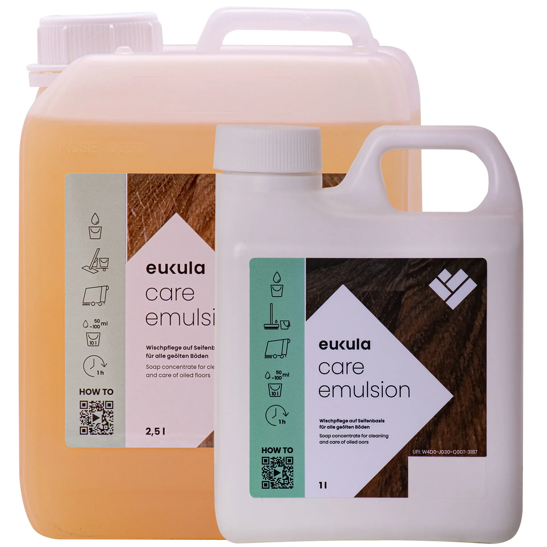 "eukula care emulsion Wischpflege in verschiedenen Ausführungen image"
