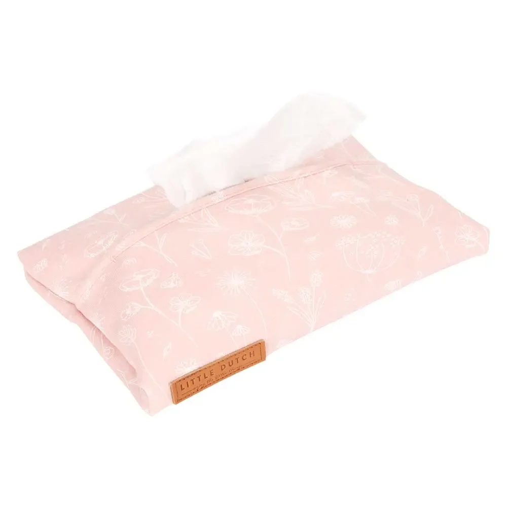 "Little Dutch Feuchttuch Box Bezug "Wild Flowers" rosa image"