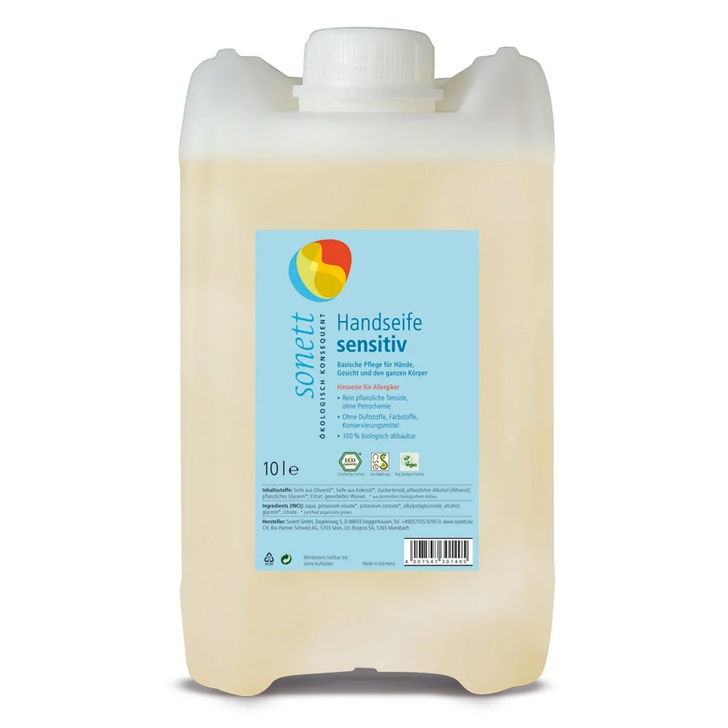 "SONETT Handseife sensitiv 10 Liter image"