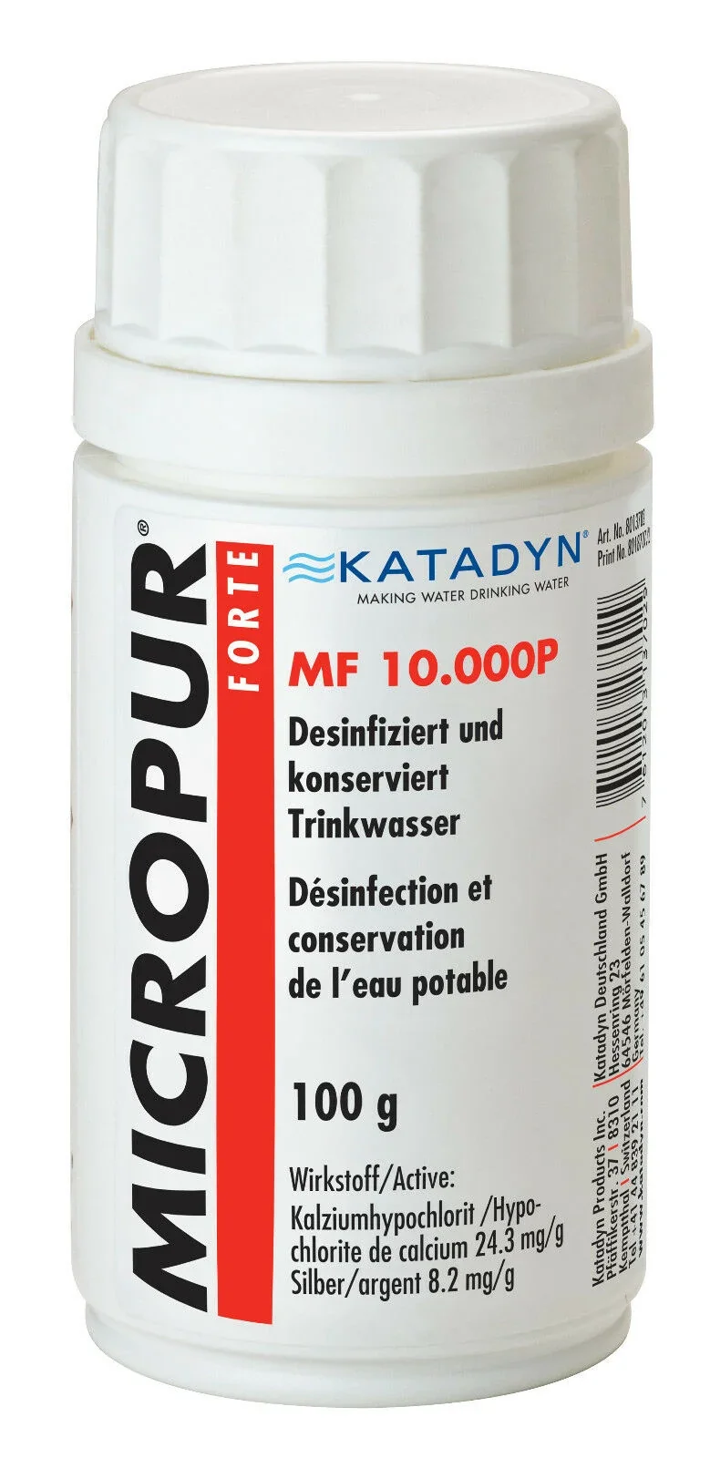 "KATADYN Micropur Forte MF 10.000P - 100g Pulver image"