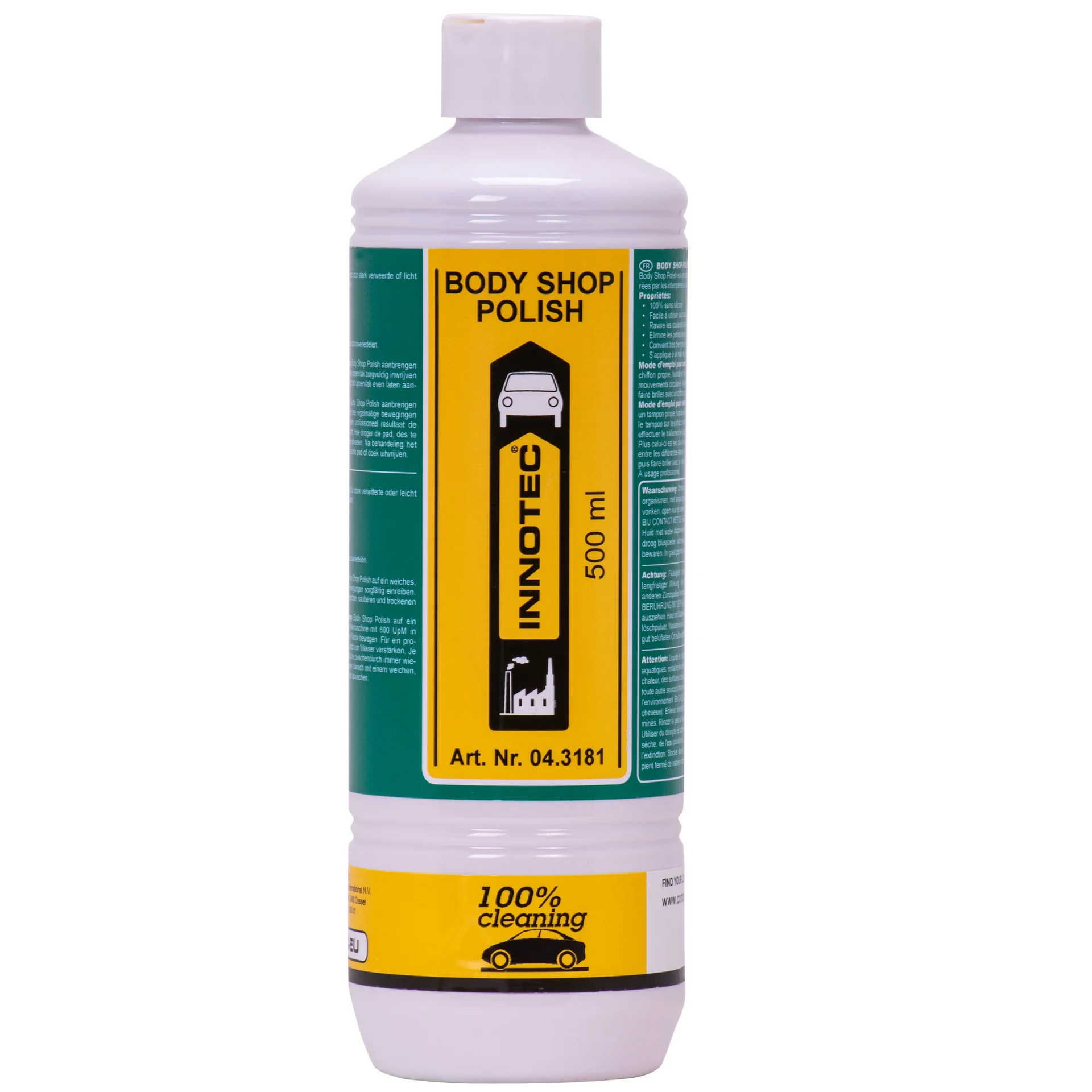 "INNOTEC Body Shop Polish 500 ml silikonfreie Schleifpolitur image"