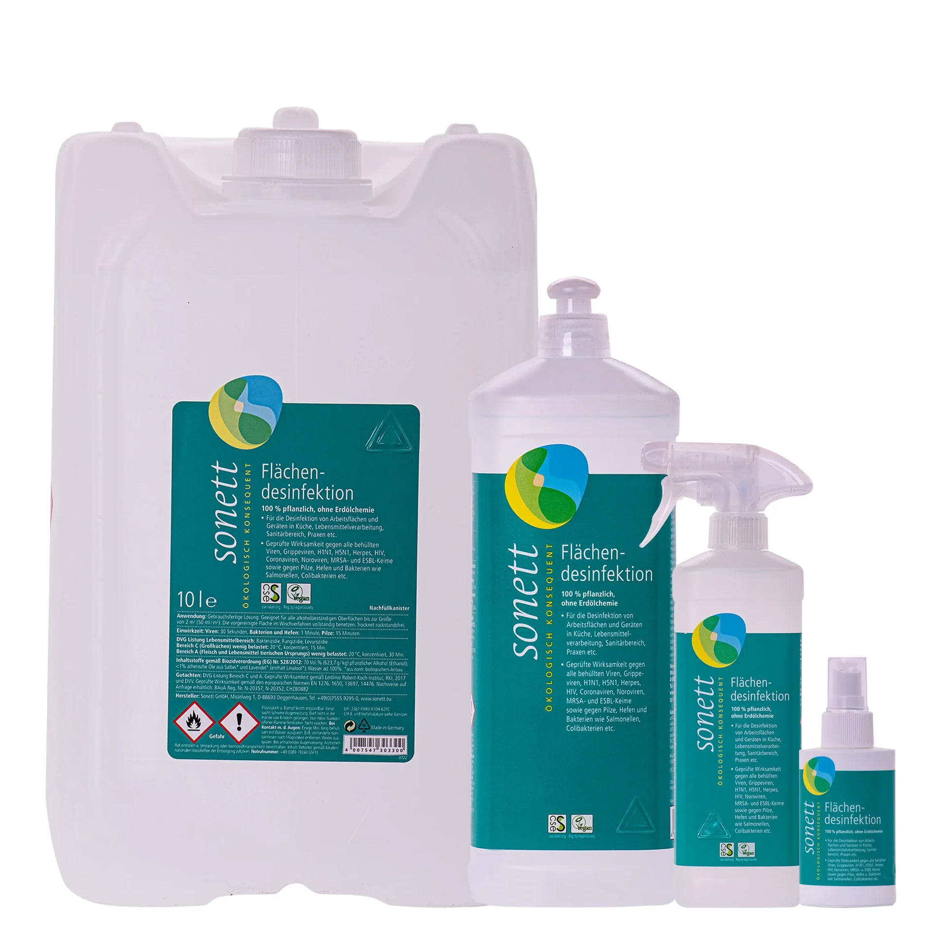 "SONETT Flächendesinfektion in verschiedenen Größengebinden image"