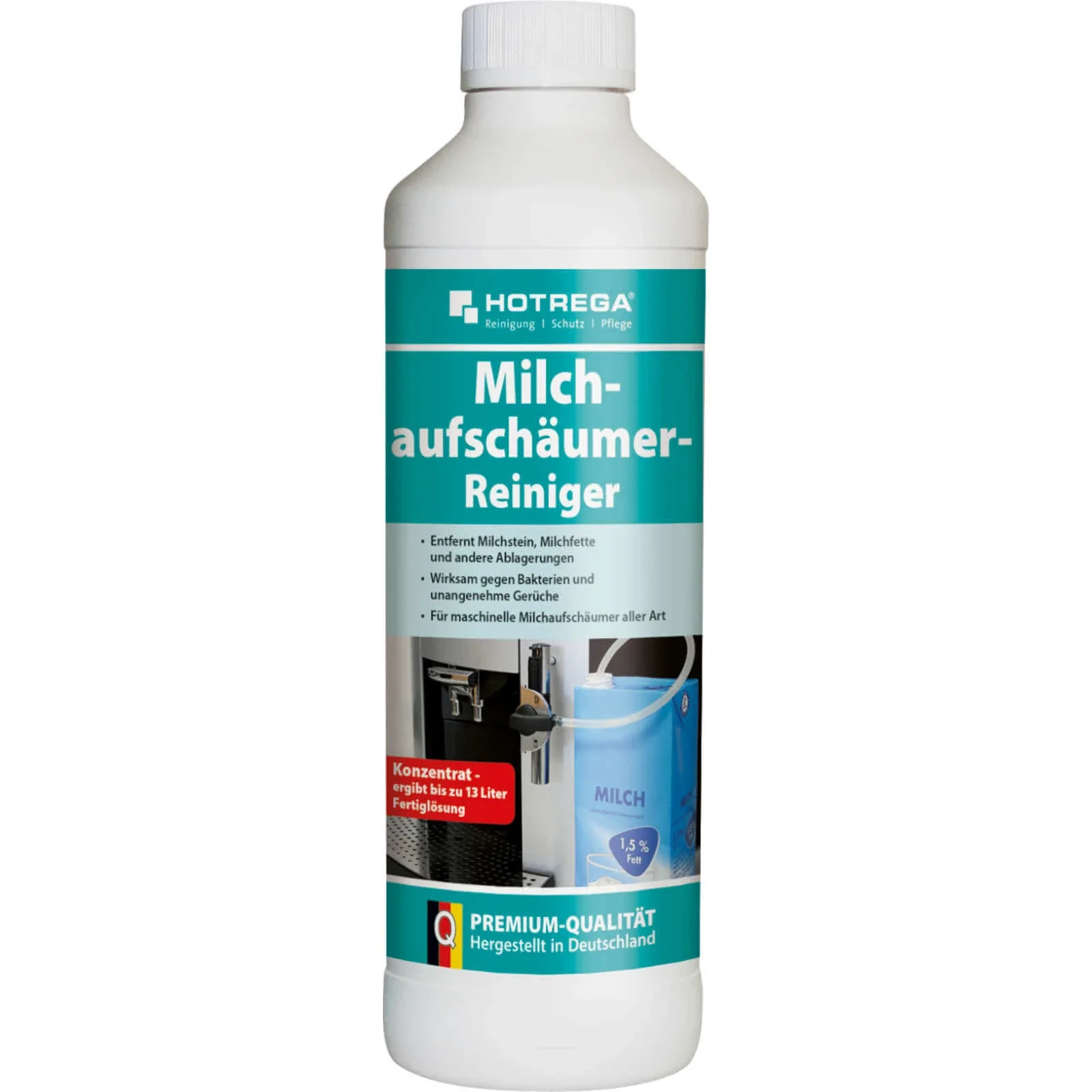 "HOTREGA Milchaufschäumer Reiniger 500 ml Konzentrat desinfizierend image"