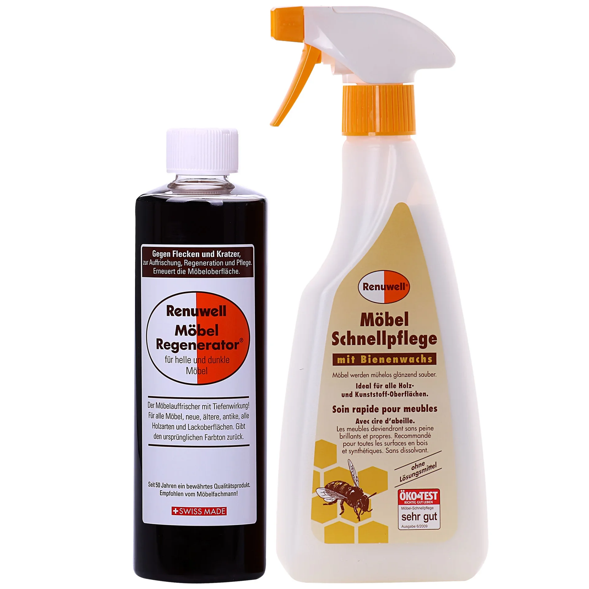 "RENUWELL Möbel Regenerator 500 ml + Schnellpflege 500 ml image"