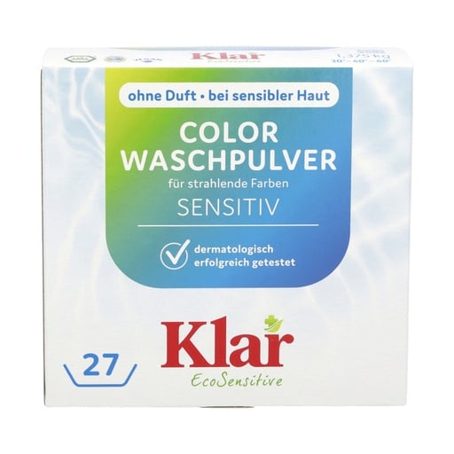 "KLAR Color Waschmittelpulver ohne Duft in verschiedenen Größengebinden Basis Compact Color image"