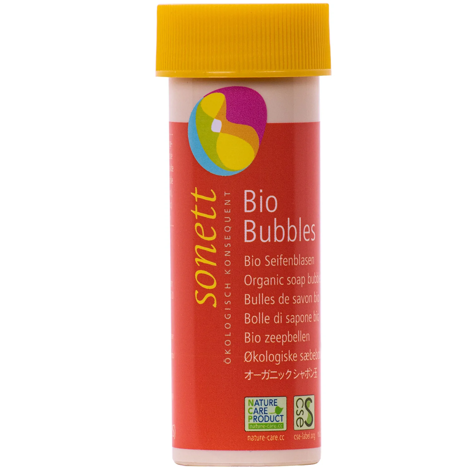 "SONETT Kinder Bio Bubbles Seifenblasen 45ml mit 3-fach Blasring image"