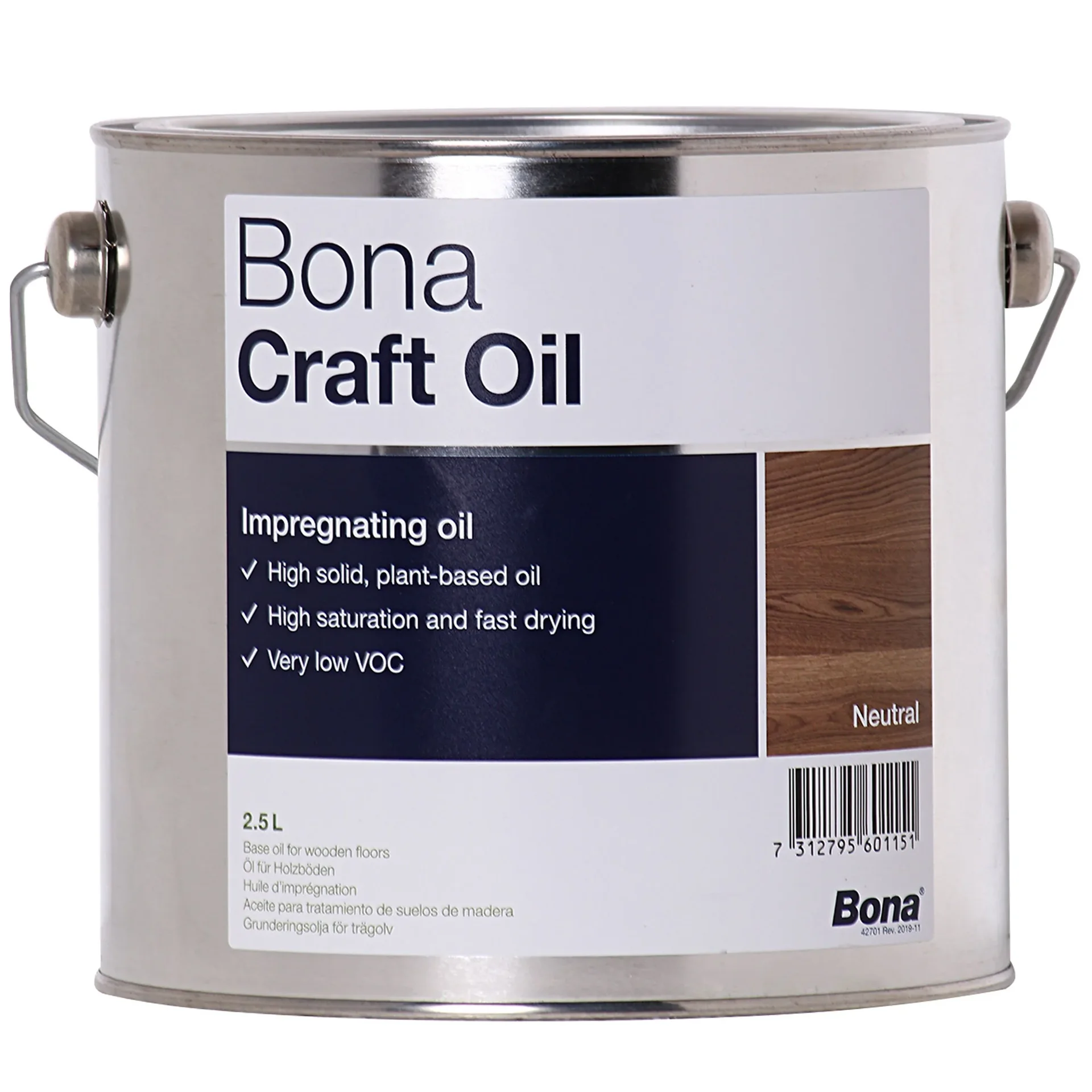 "BONA Craft Oil PURE 2,5 Liter neutral image"