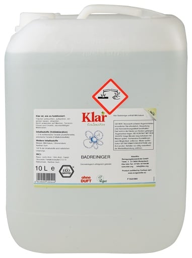 "KLAR Badreiniger parfümfrei 10 Liter image"