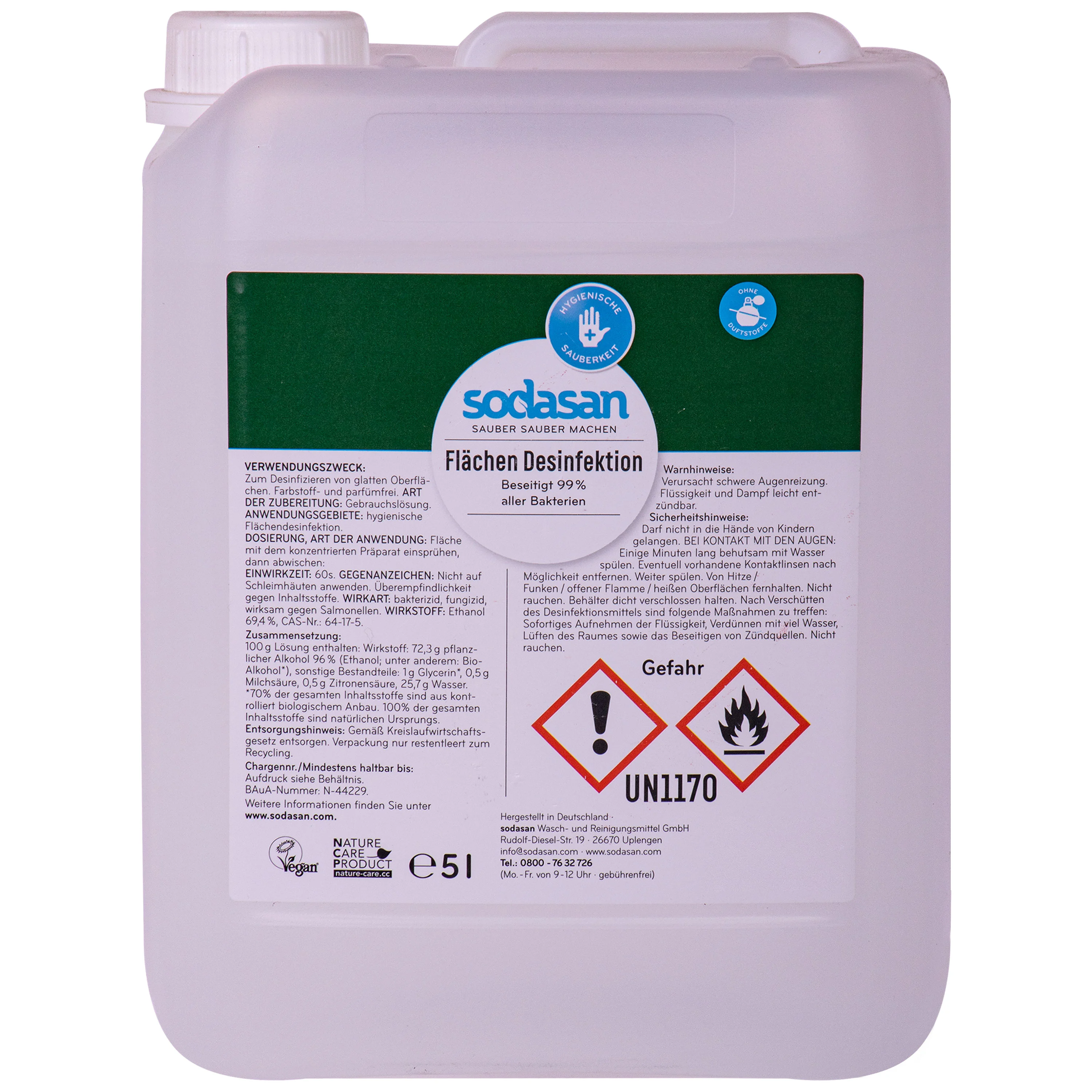 SODASAN Flächendesinfektion 5 Liter