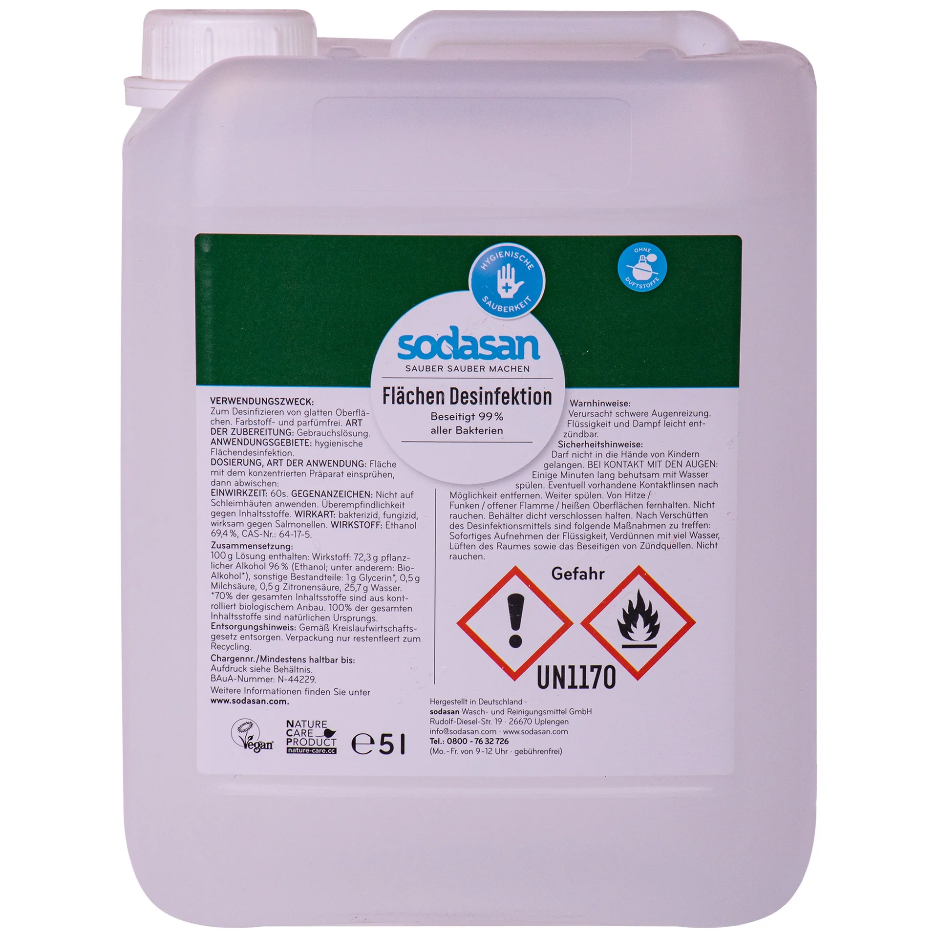 "SODASAN Flächendesinfektion 5 Liter image"
