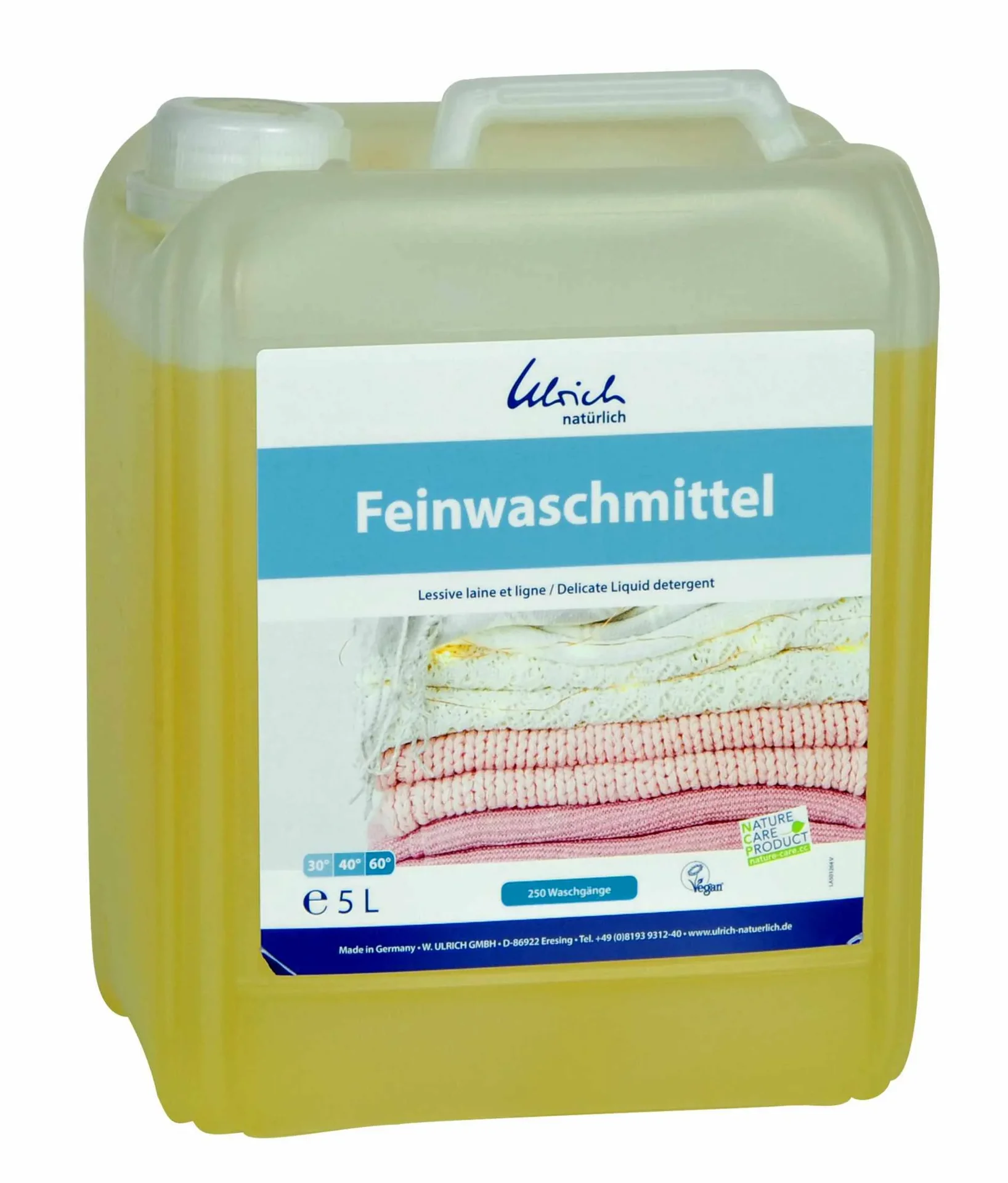"ULRICH natürlich Feinwaschmittel 5 Liter NCP-vegan zertifiziert image"