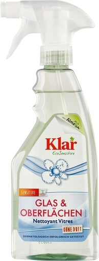 "KLAR Glas- und Oberflächenreiniger 500ml ohne Duft mit Schaumsprayer image"