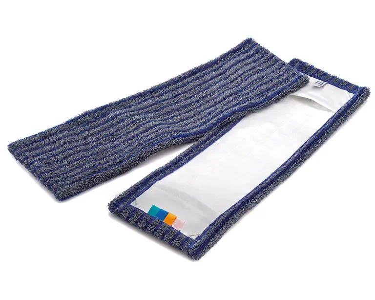 "MEGA Clean Mikrofaser Borstenmop 40cm blau-grau 10 Stück Packung image"