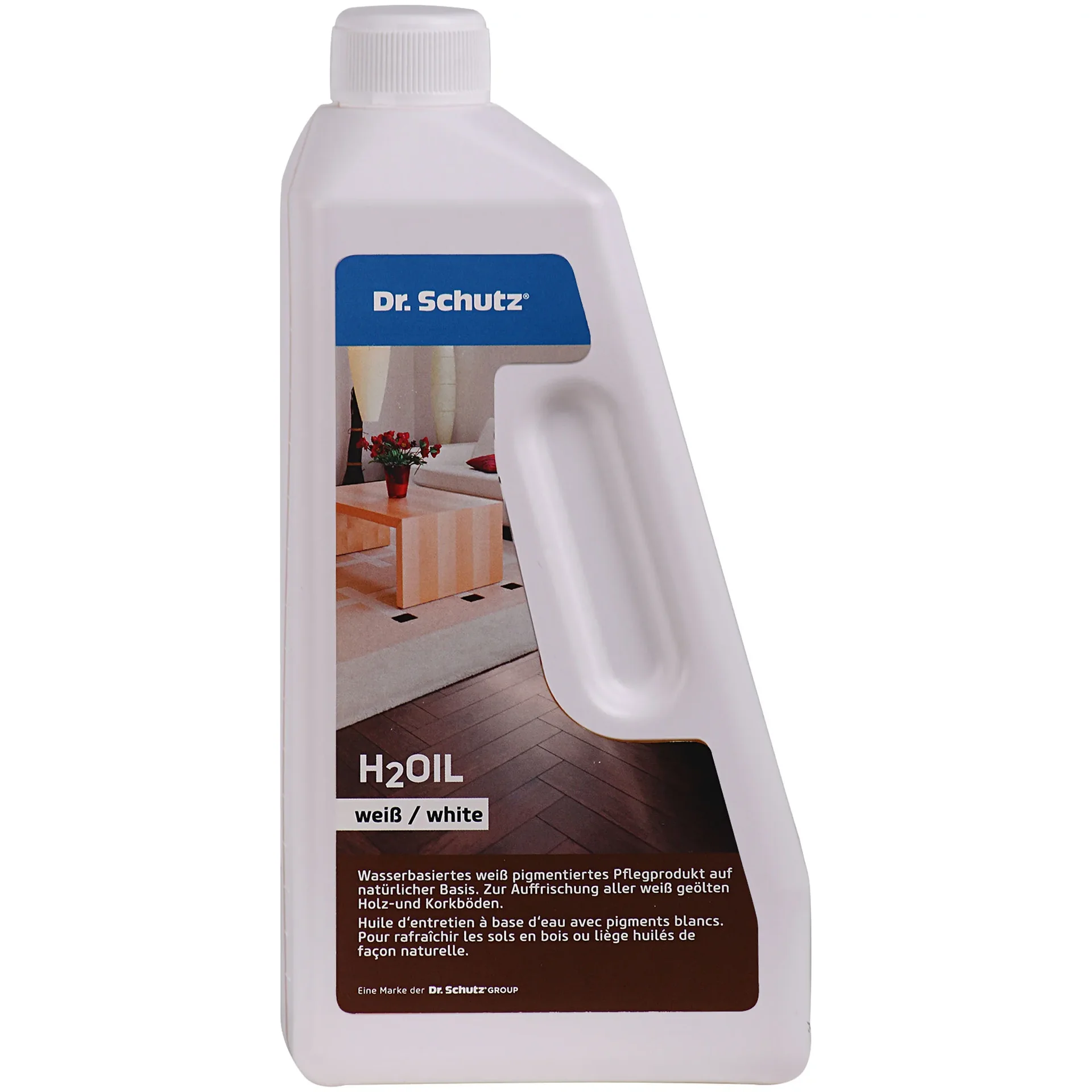 "DR. SCHUTZ H2 Oil 750 ml wasserbasiertes Pflegeöl weiß-pigmentiertes image"