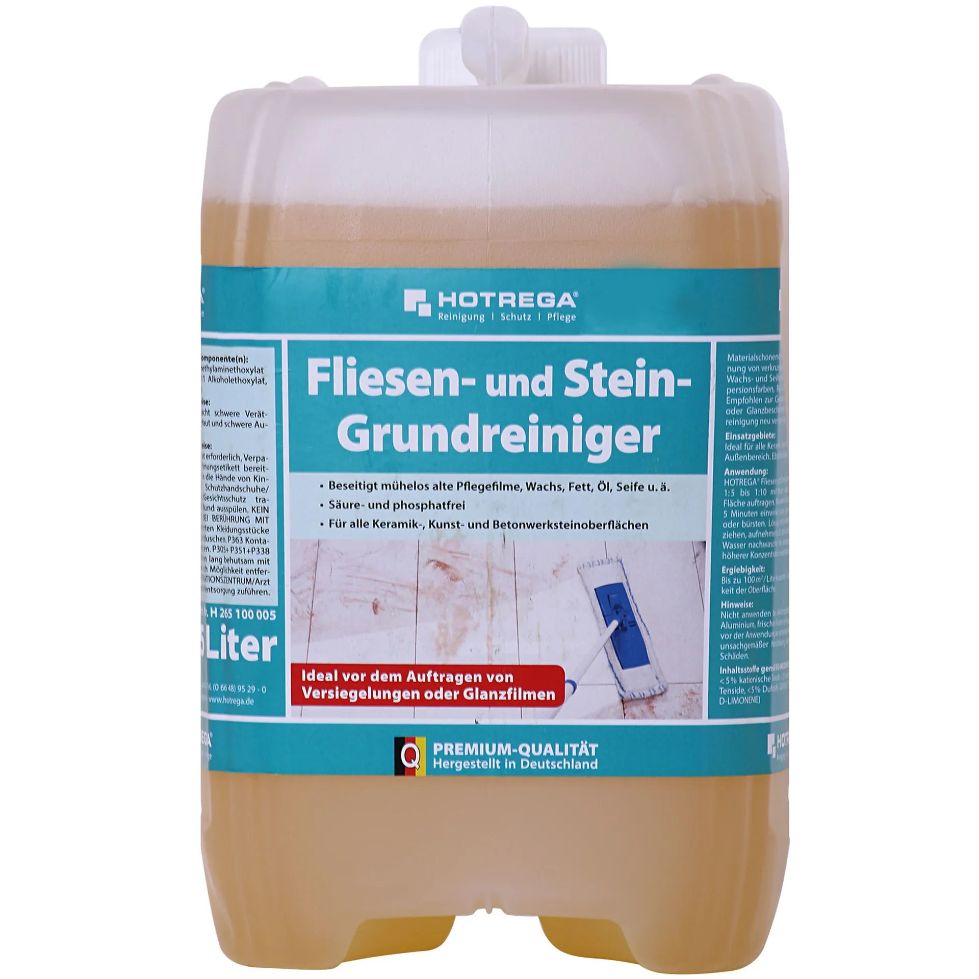 "HOTREGA Fliesen und Stein Grundreiniger 5 Liter Konzentrat image"