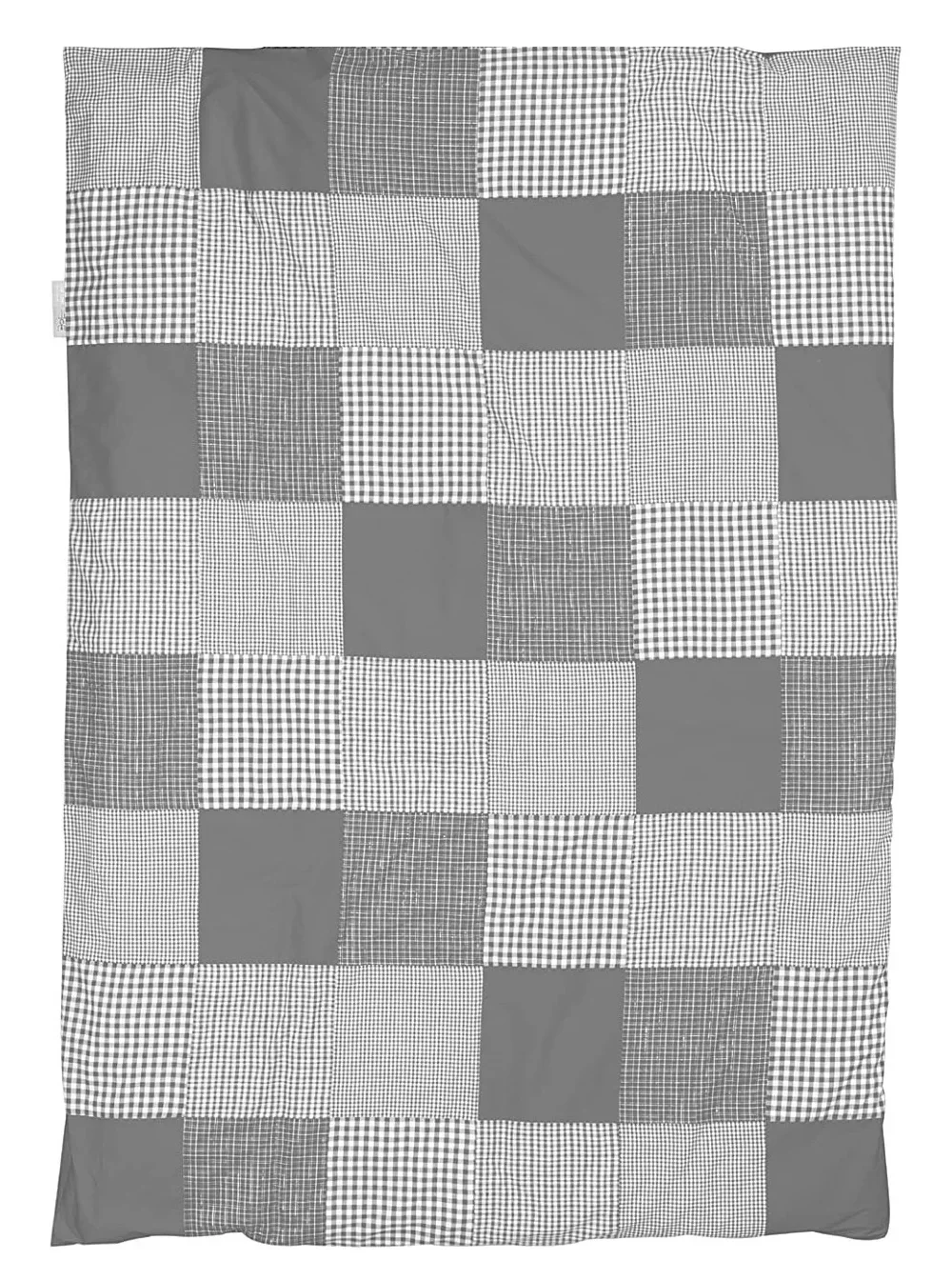 Taftan Bettwäsche Patchwork 170 x 230 grau