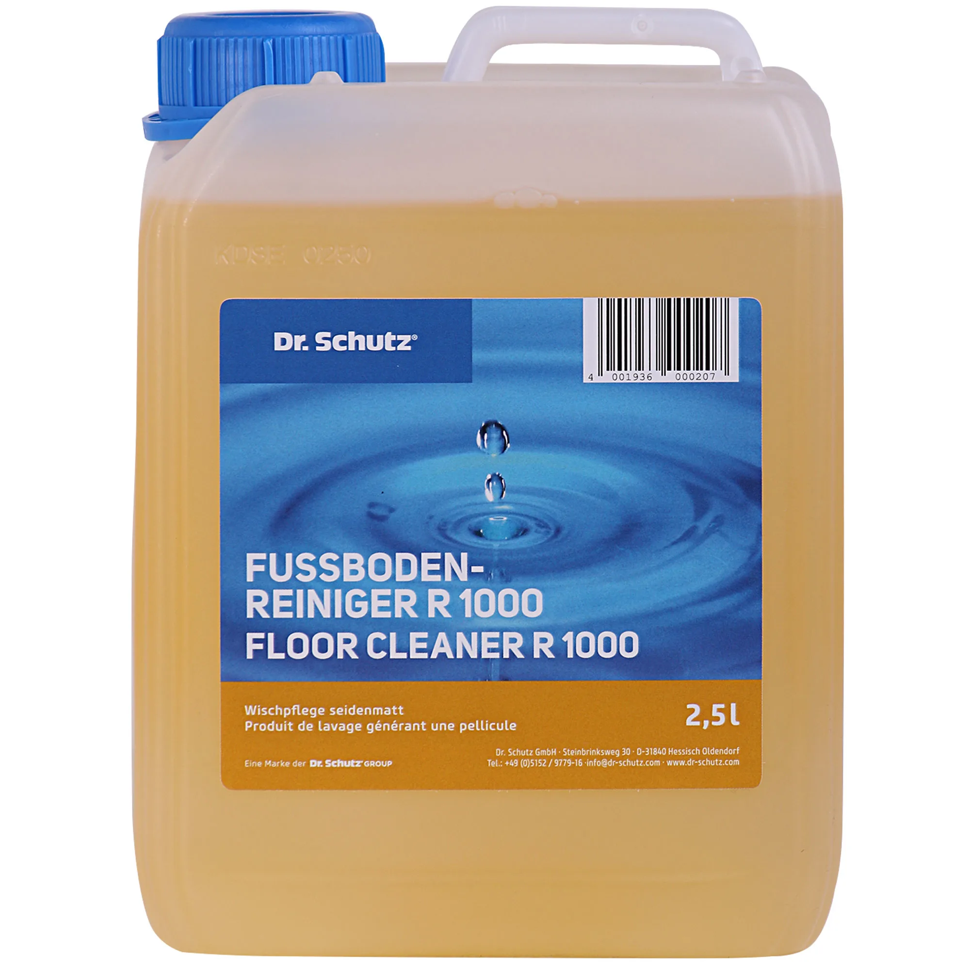 DR. SCHUTZ Fußbodenreiniger R 1000 2,5 Liter Wischpflege für 2500m²