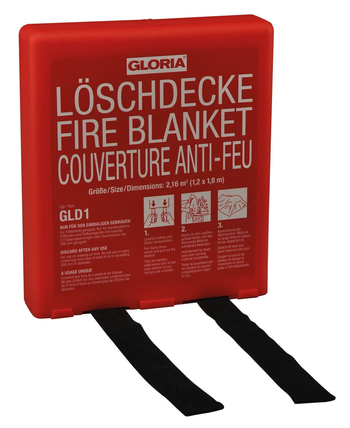 "Löschdecke - GLD1, Silikonbeschichtete Glasfaserdecke für Küche & Haushalt image"