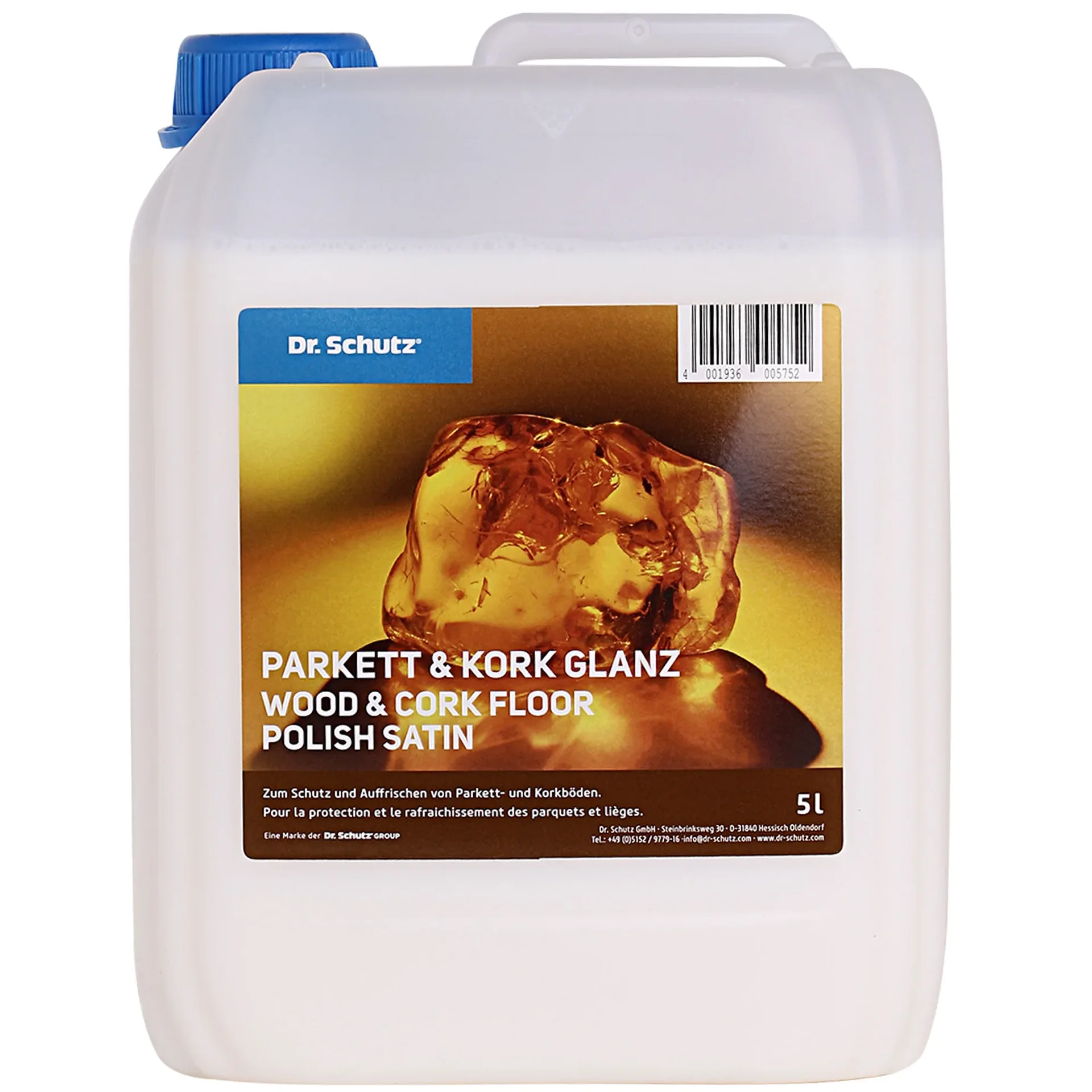 "DR. SCHUTZ Parkett & Kork Glanz 5 Liter reicht für ca. 200m² image"