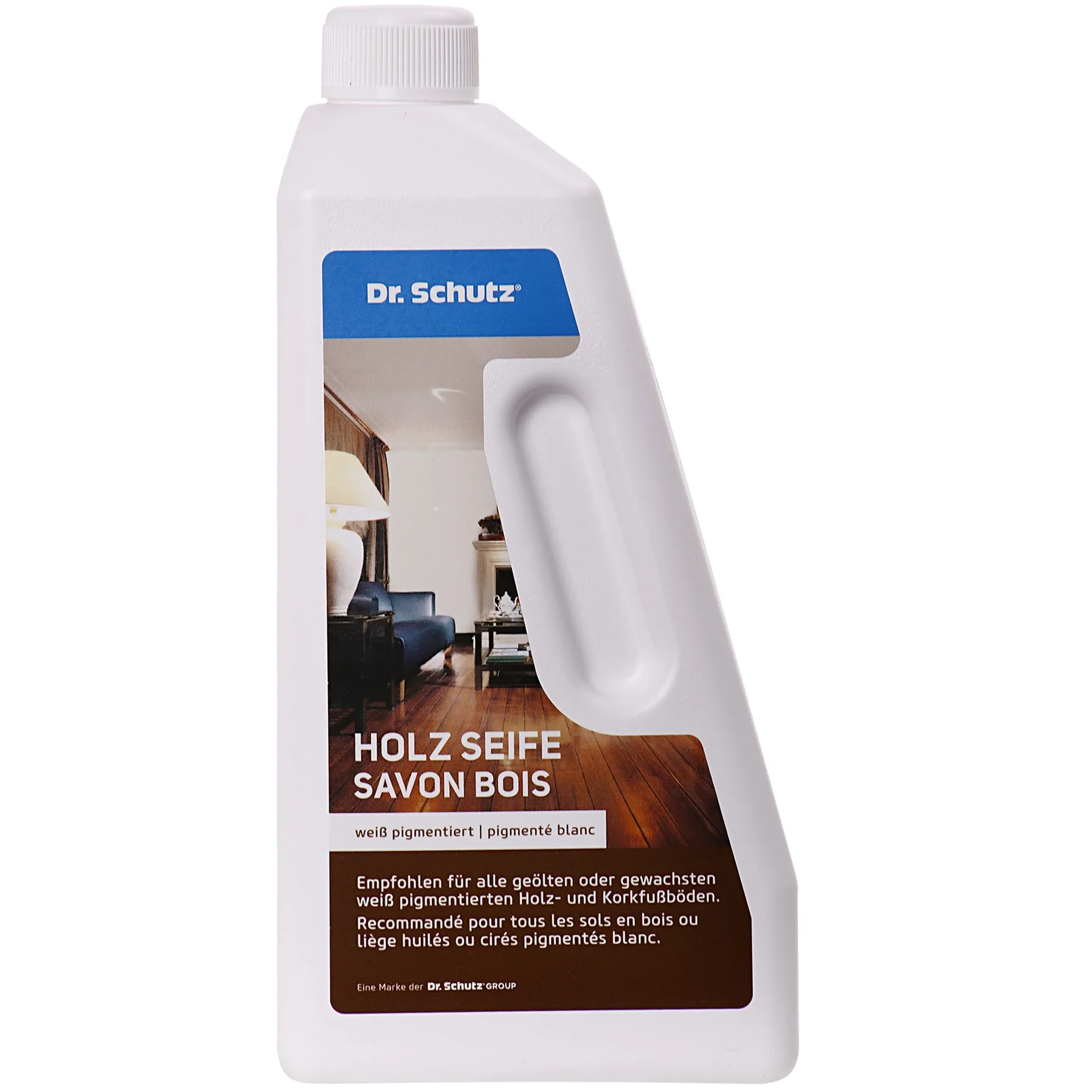 "DR. SCHUTZ Holz Seife 750ml Reiniger weiß für geölt-gewachste Holz- und Korkböden image"