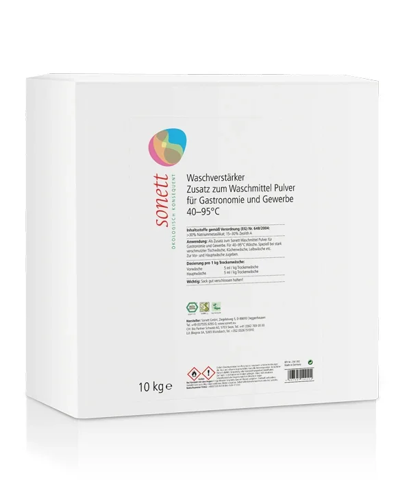 "SONETT Waschverstärker 10 kg Zusatz für Waschmittel Pulver für Gewerbe und Industriie image"