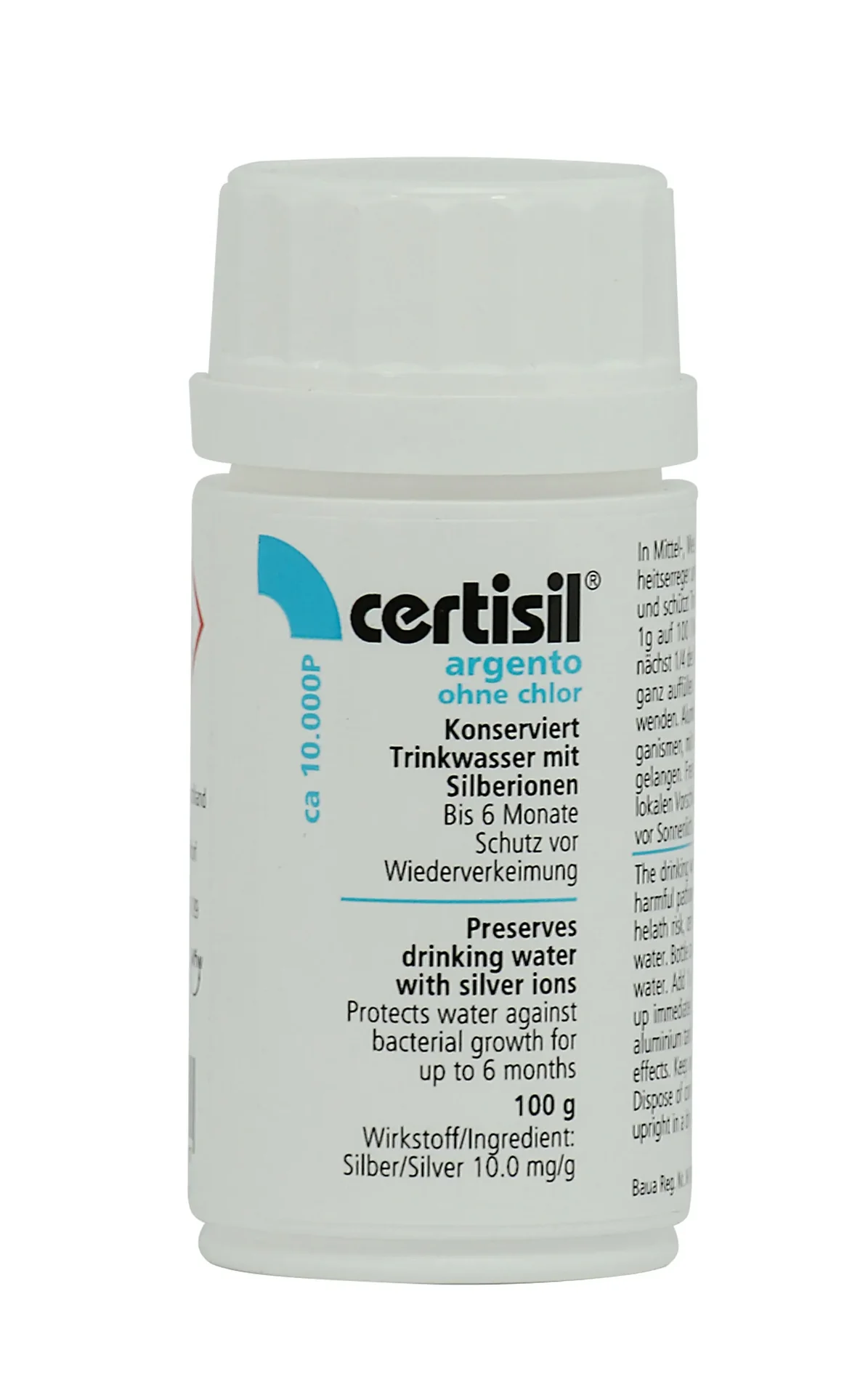 "KATADYN Certisil argento CA 10.000 P - 100g Pulver ohne Chlor image"
