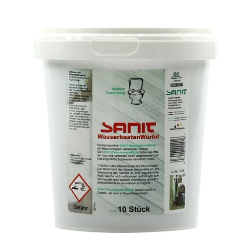 "SANIT Wasserkastenwürfel 10 Stck. für Geberit, TECE usw. image"