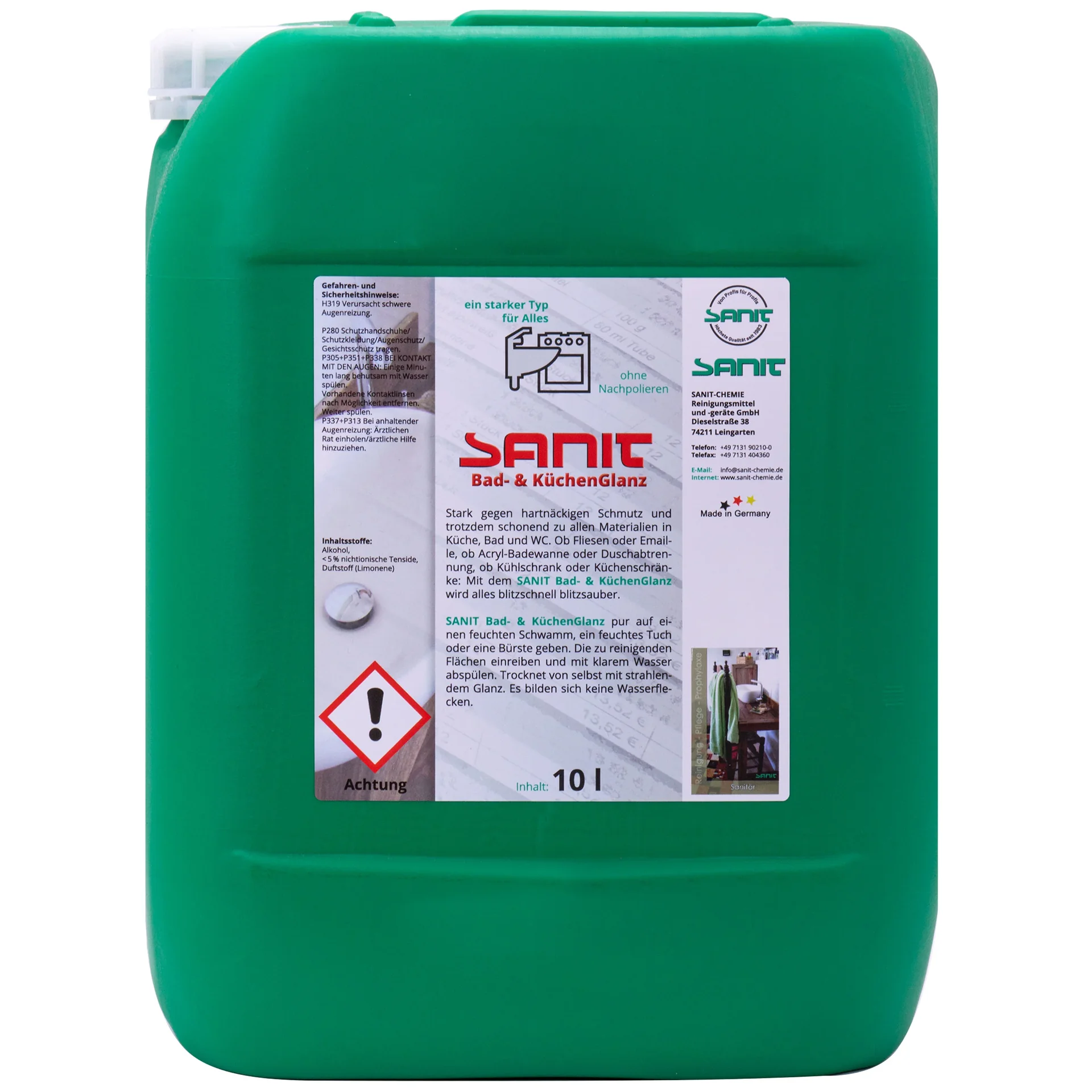 "SANIT Bad- & Küchenglanz 10 Liter image"