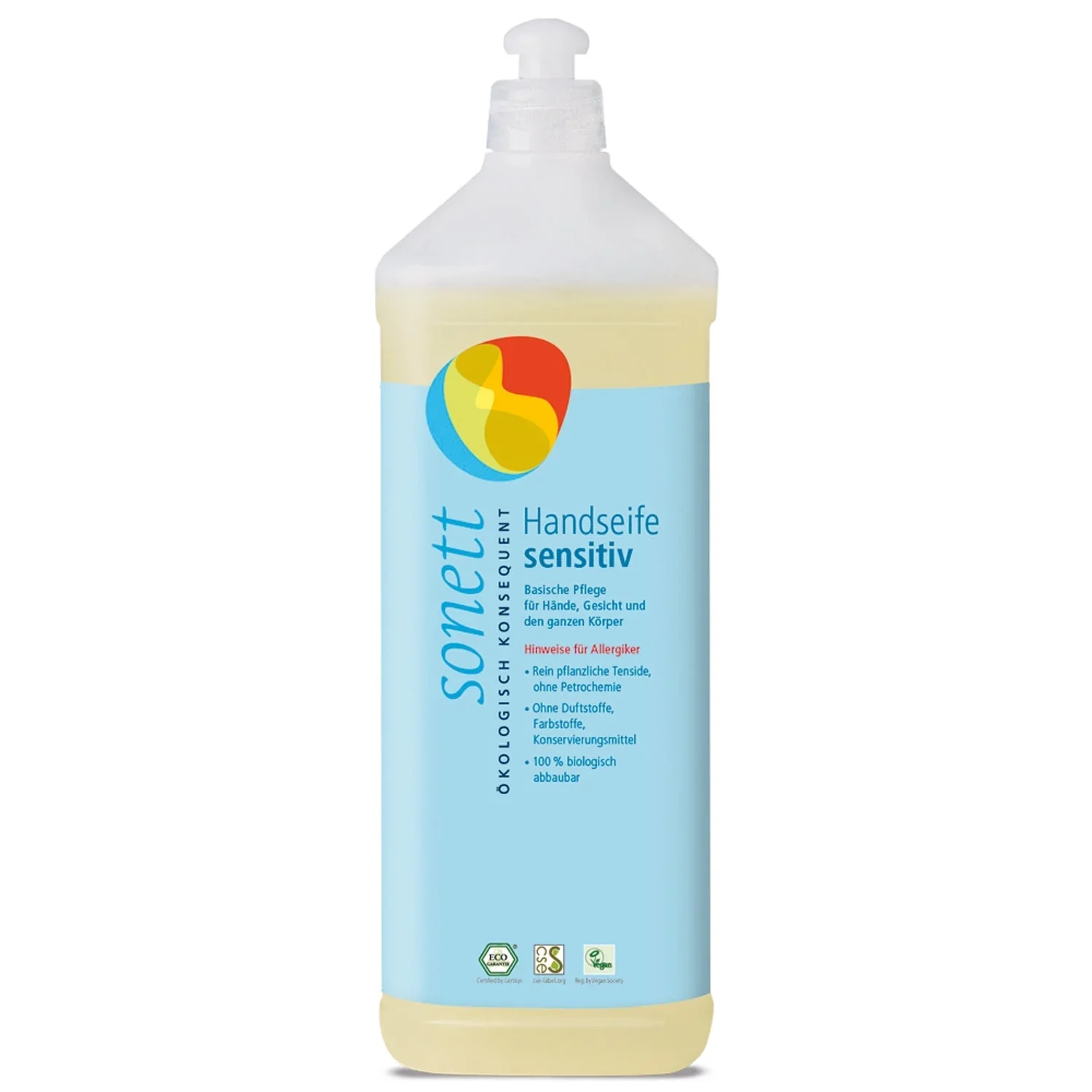 "SONETT Handseife sensitiv 1 Liter Nachfüllflasche image"