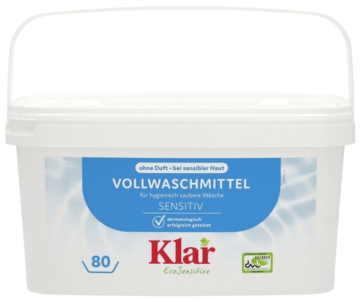 "KLAR Vollwaschmittel Pulver 4,4kg mit Waschnuss-Extrakt image"