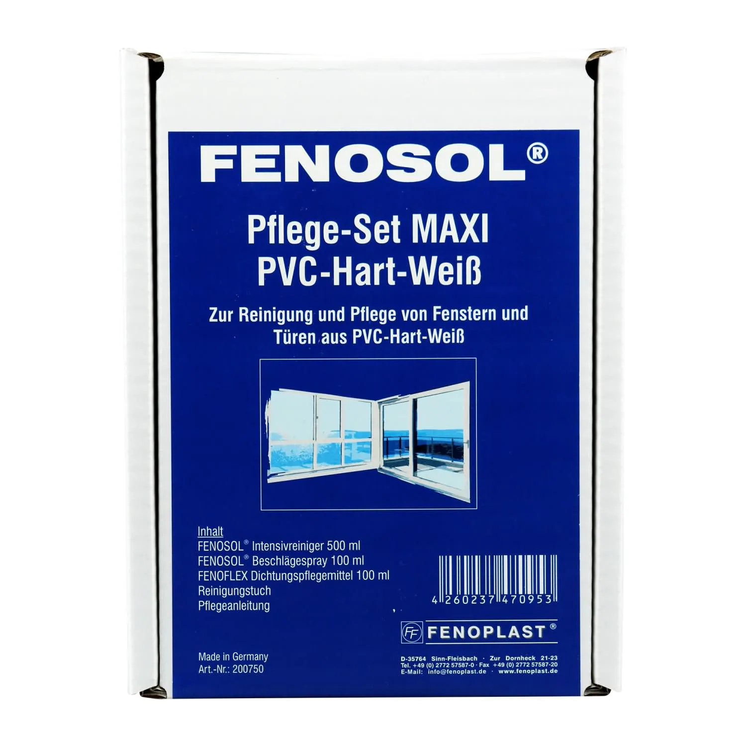 FENOPLAST Fenosol Pflege-Set PVC-Hart-weiß MAXI